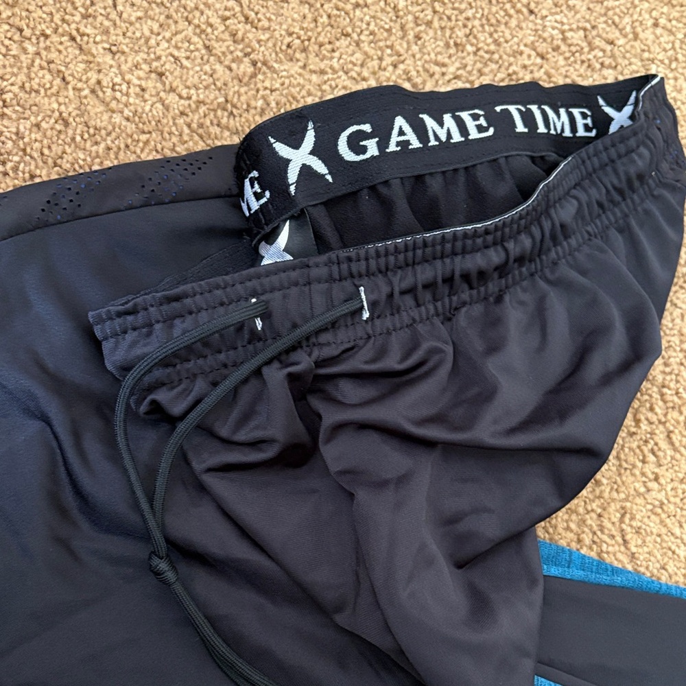 Game Time Black Joggers with Blue Accents - Picture 2 of 3